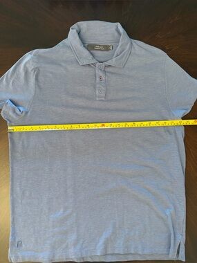 Essentials Men’s Heather Light Blue Polo